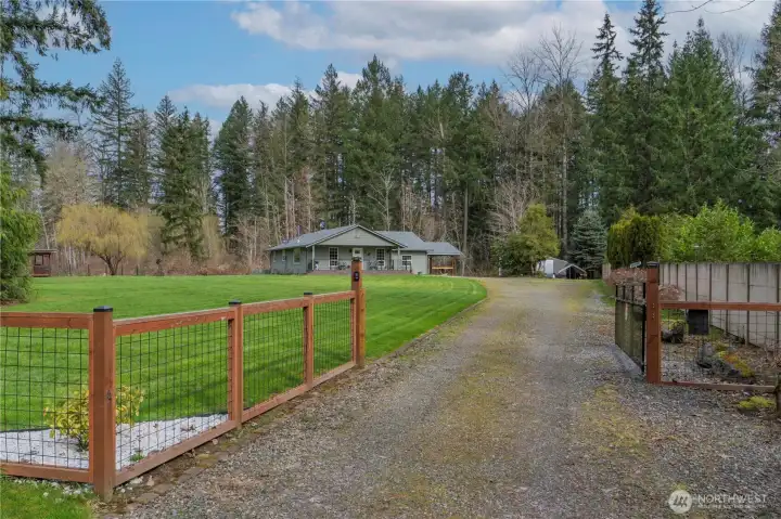 New gate welcoming you home