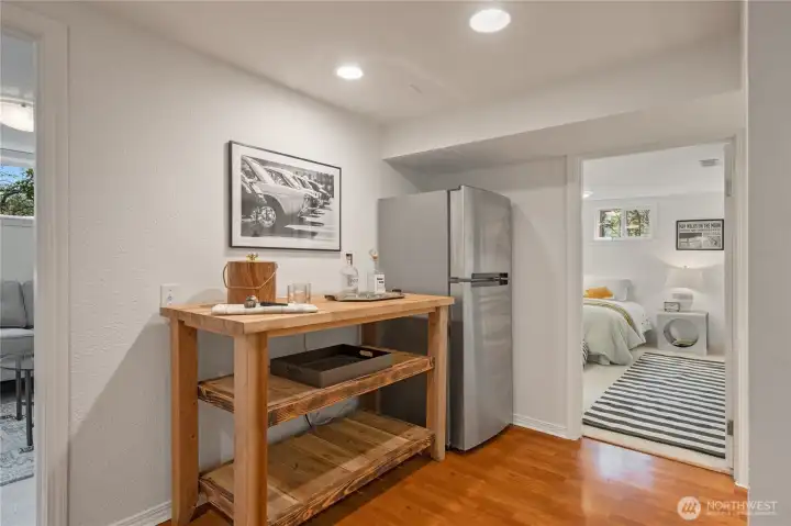 the basement boasts a kitchenette, 2 bedrooms, a full bath, a family room, it's own washer/dryer, plus a separate exterior entrance if desired.