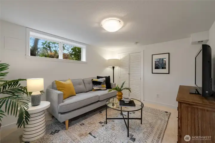 basement family room