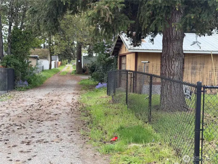 Large alley access to garage / ADU.