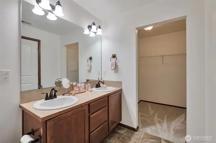 Master Bathroom with walk in closet