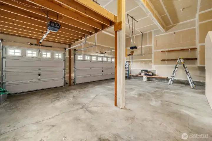 3-Car Garage with Overhead Storage