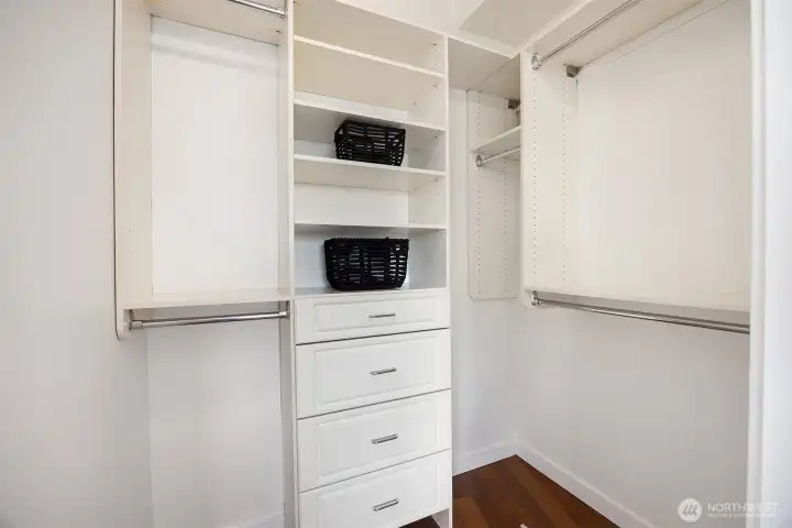 Bedroom walk in closet