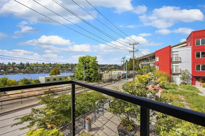View from deck