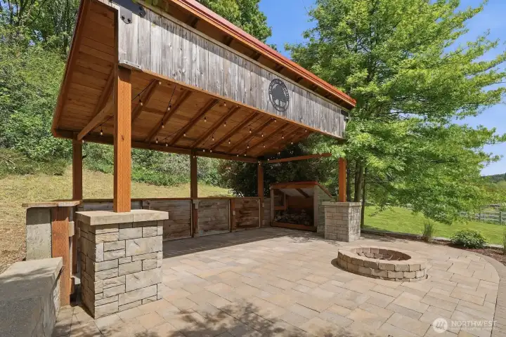 Step out to the gazebo...