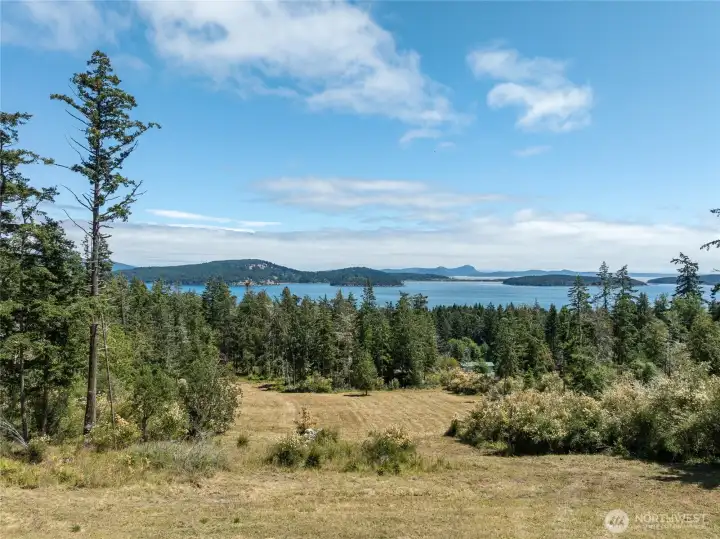 Watch the changing light, birds, boats past islands all the way to the Cascade Mountains.