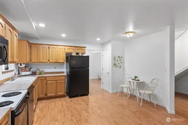 Pantry on the left side of the picture