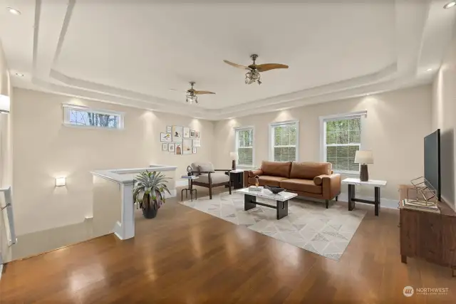 Virtually Staged Main Level Family Room