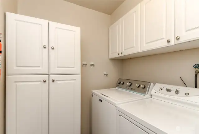 Full size laundry room.