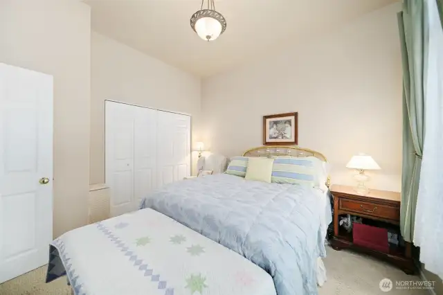 2nd bedroom with closet.