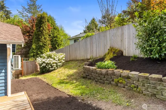 Plenty of room for gardening.