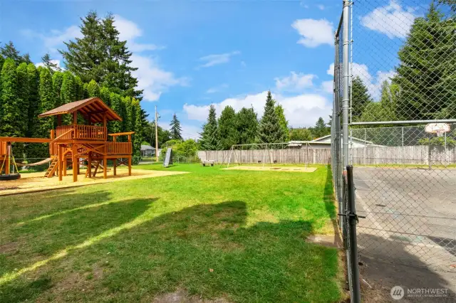 Community playground and sport court!