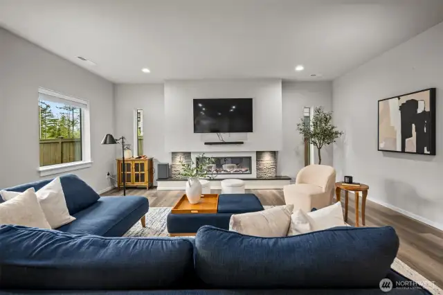 Cozy up after a long day and enjoy the ambience with your electric fireplace