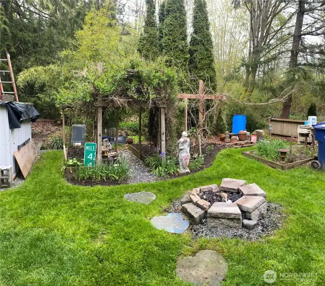 Once the grass grows back in, this is what the yard looks like.