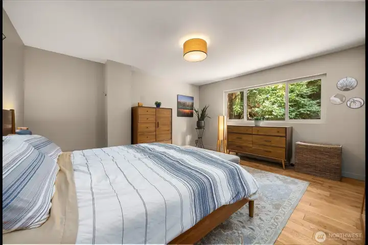 First  of 2 Primaries Bedrooms with attached 3/4 bath on the Main Floor