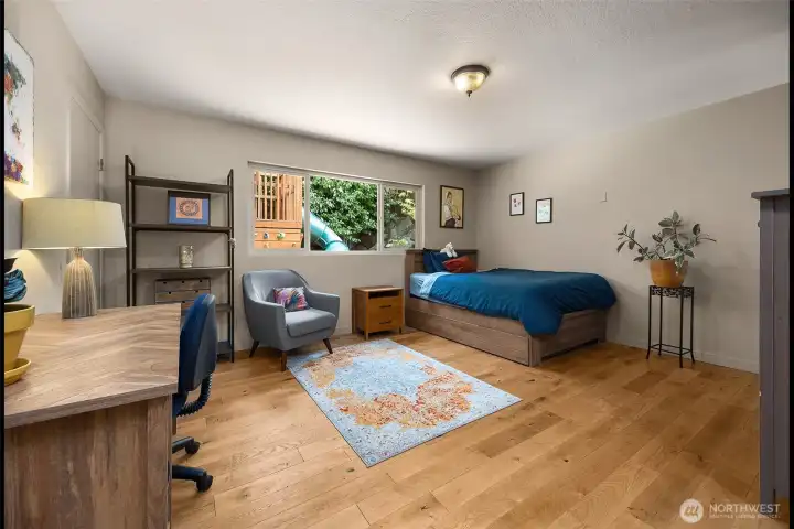 Main Floor  2nd Primary with attached 3/4 Bathroom and Walk in Closet (has 2 locking entrances, one for ADU or one for main house)