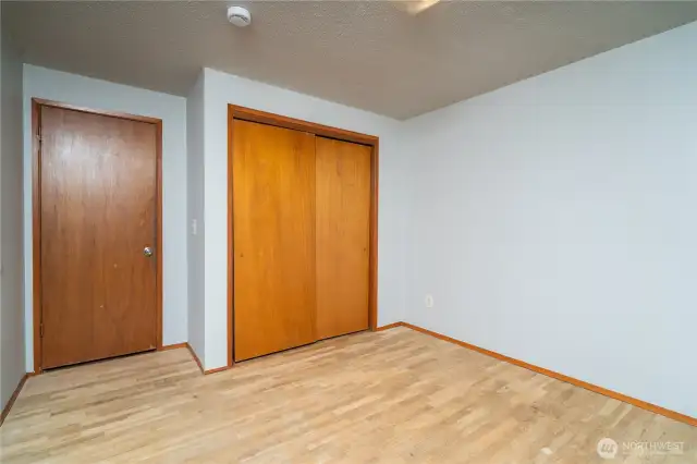 Bedroom 3 with closet view