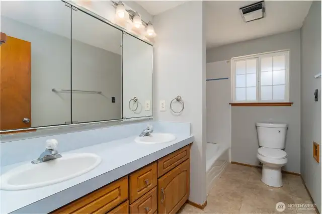 Large full bathroom