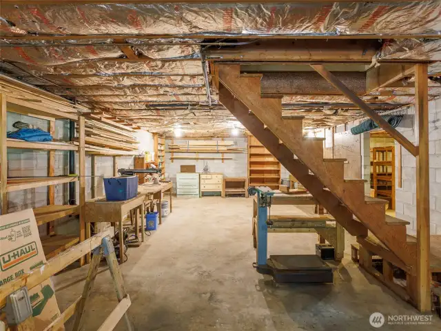 Basement Storage / Workshop Area