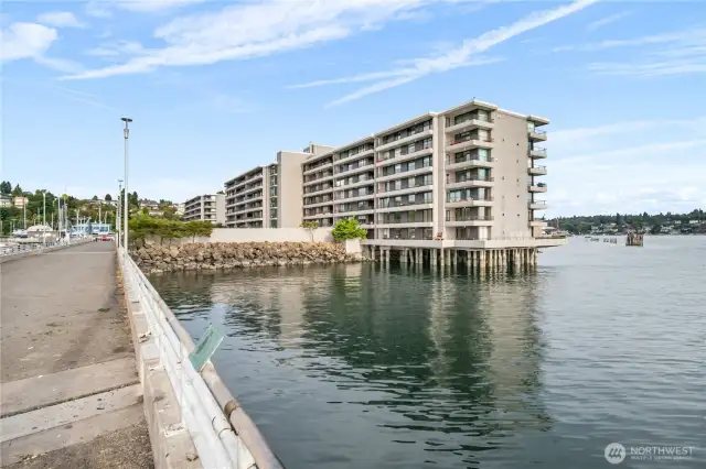View from neighboring Pier