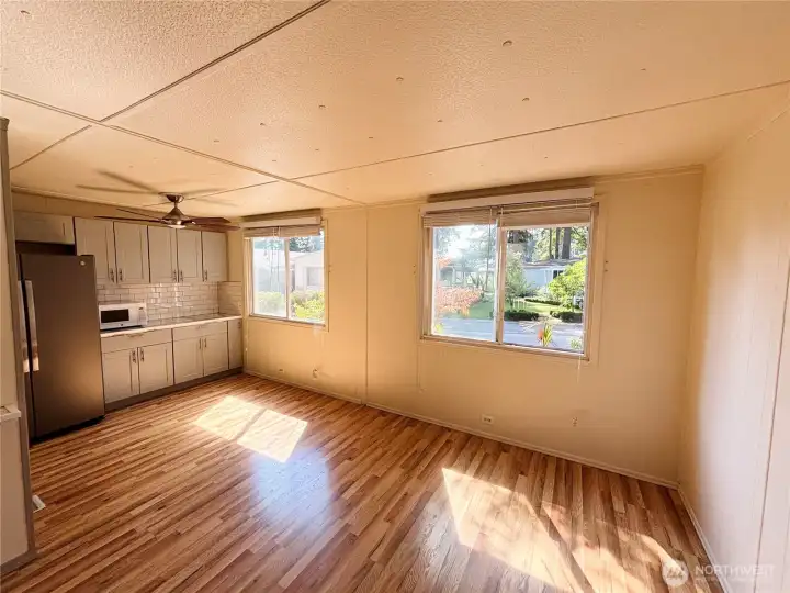 Lots of natural light