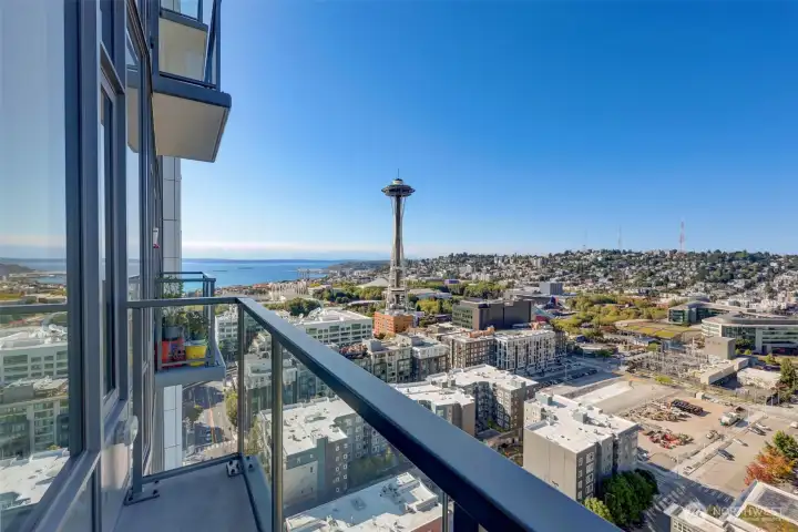 Sip your morning coffee on the private balcony while the city comes to life around you.