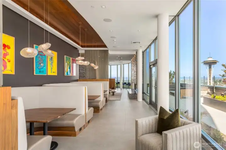 Tons of great nooks for board games, dinners, reading, and relaxing with friends.