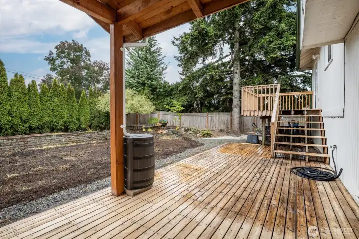 Partially-covered deck