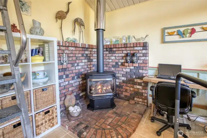 Cozy Propane Fireplace