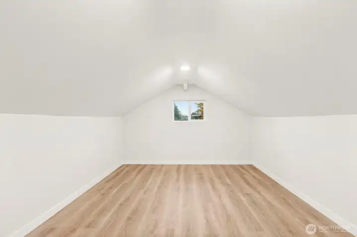 Spacious upstairs bedroom 3. Overlooks front.