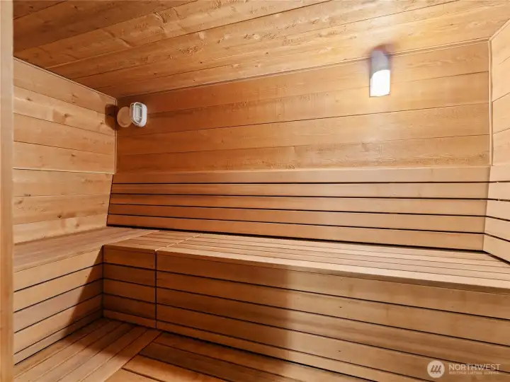 Large sauna!