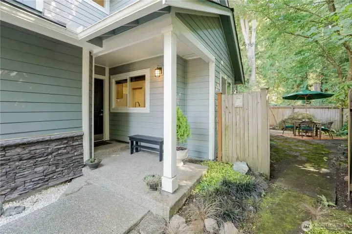 Welcome to Nature's Walk. This lovely home has a large landscaped and fully-fenced yard.