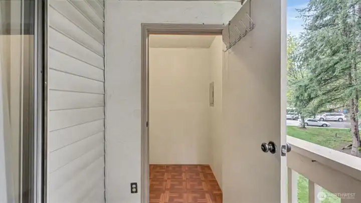 Don't miss this HUGE storage space off the deck!