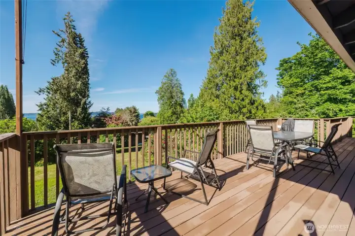 Relax on the huge & private deck