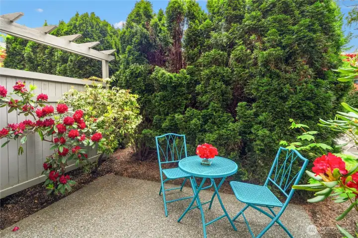 Your own private patio.