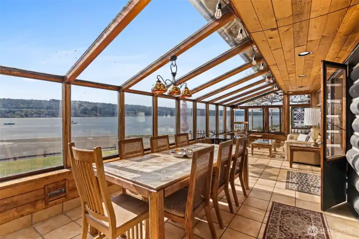 Extend your summers by lounging in the solarium.