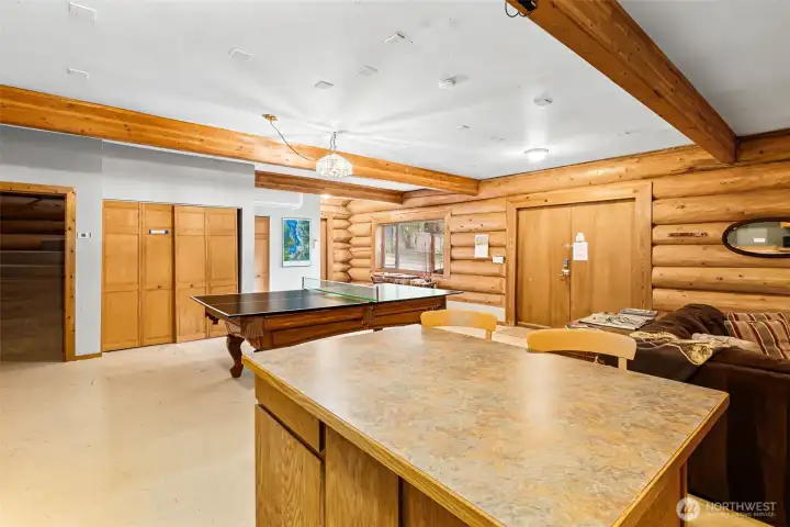 The Pool Hall- wide open spaces for living room, game room, gym, artist studio. Your possibilities are endless.
