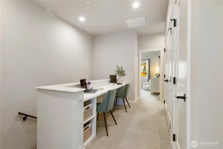 Flexible office or homework space Flexible office or homework space
