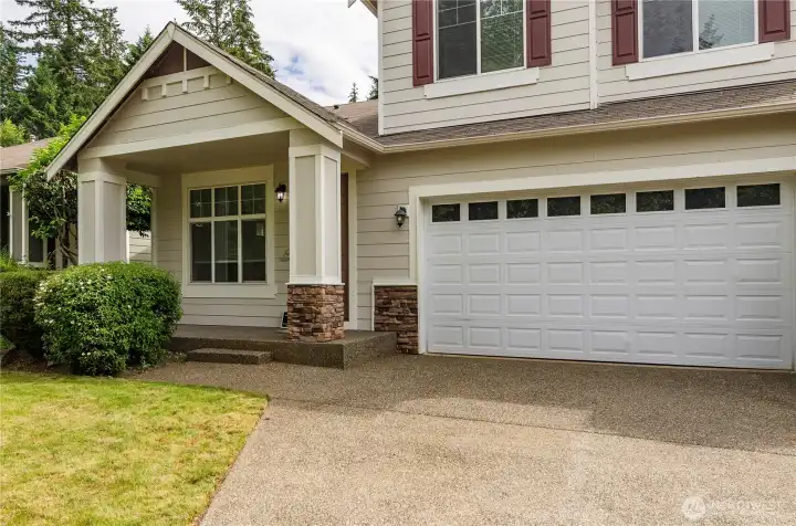 Inviting front covered porch.
