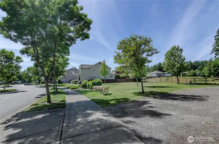 Here is one of the green belt parks located within the community.