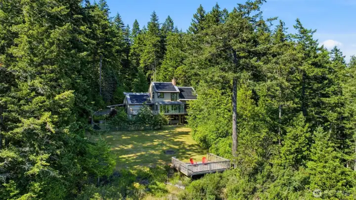 Back of house from the water