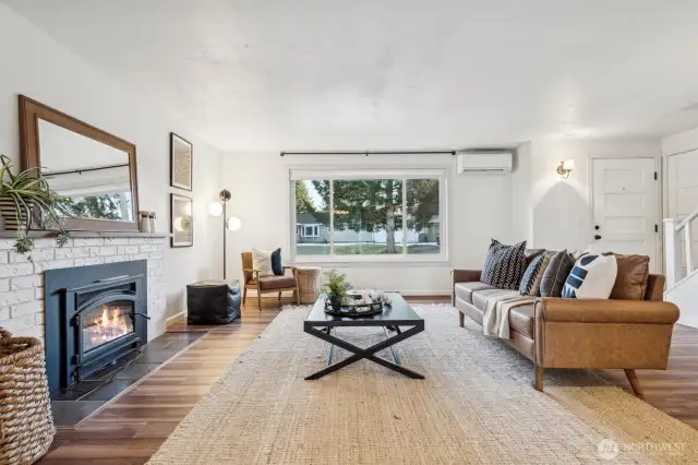 Spacious family room with plenty of natural light