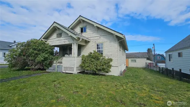 Front porch side of home