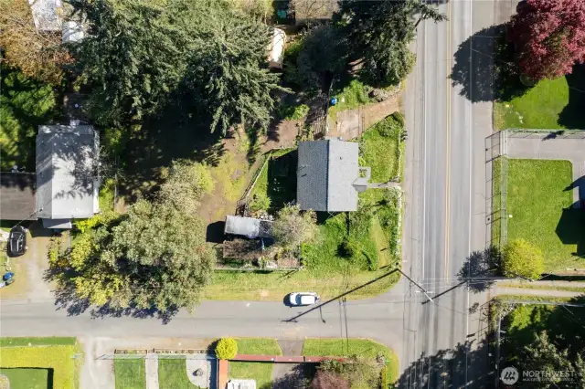 Aerial of Property  2 Lots