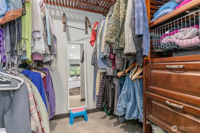 Primary walk-in closet