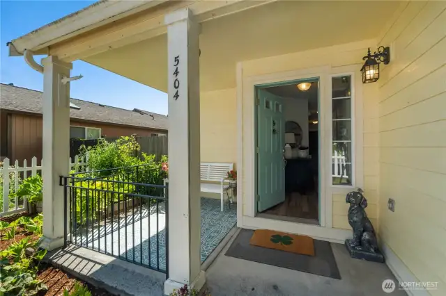 Great front porch sitting area