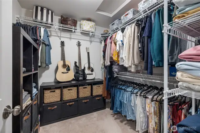 A walk in closet off Primary Bedroom