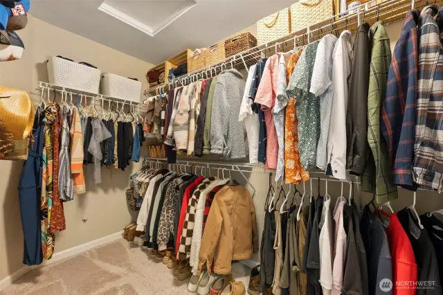 Primary walk in closet
