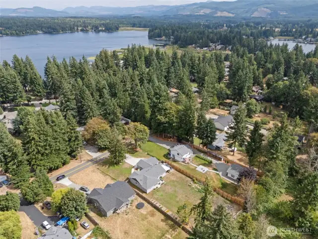 Not far from the lake!