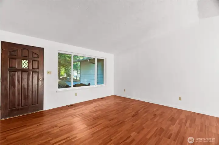 Entry leads right into living room